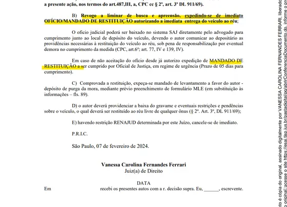Documento do processo — Execução e penhora